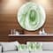Designart - Ball of Yarn Green Spiral' Abstract Circle Metal Wall Art